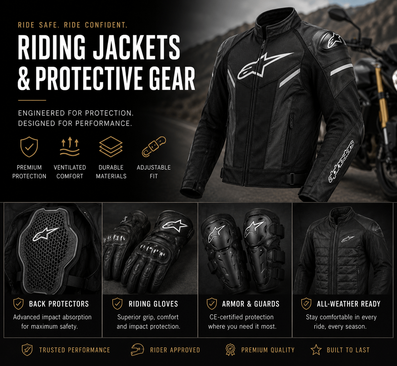 Riding Jackets & Protective Gear