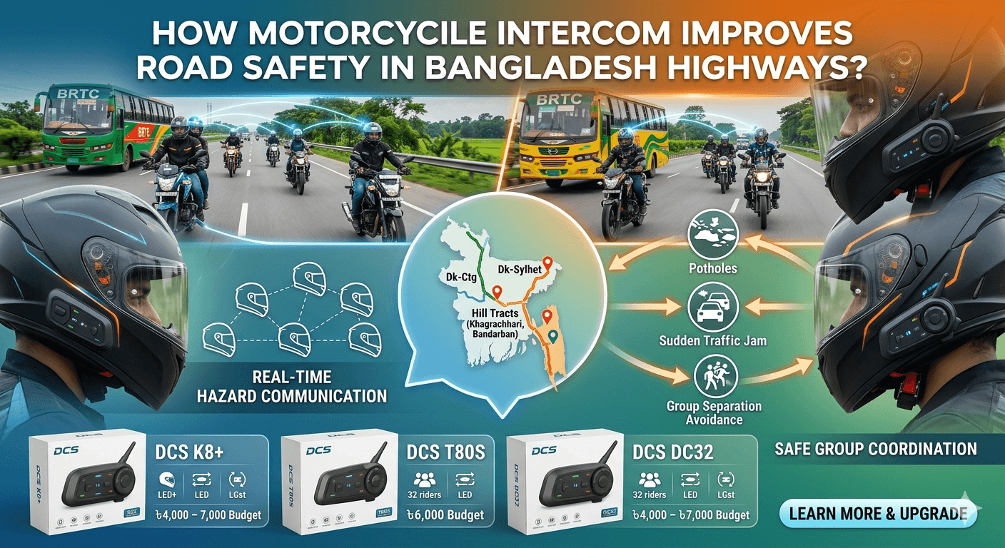 Motorcycle Intercom for Highway Safety in Bangladesh