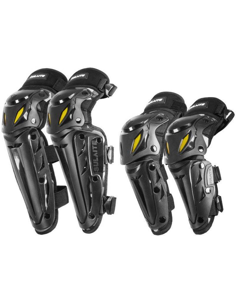SULAITE Elbow &amp; Knee Pad 04 PCS Motorcycle Safety Gear