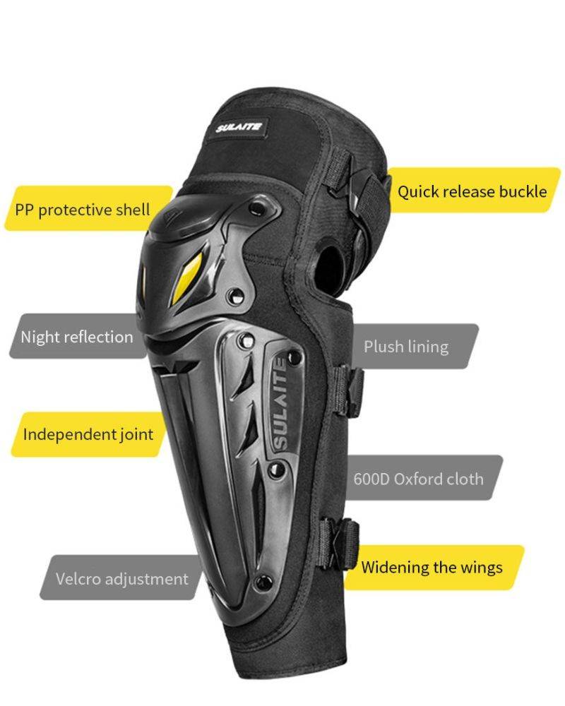 SULAITE Elbow &amp; Knee Pad 04 PCS Motorcycle Safety Gear