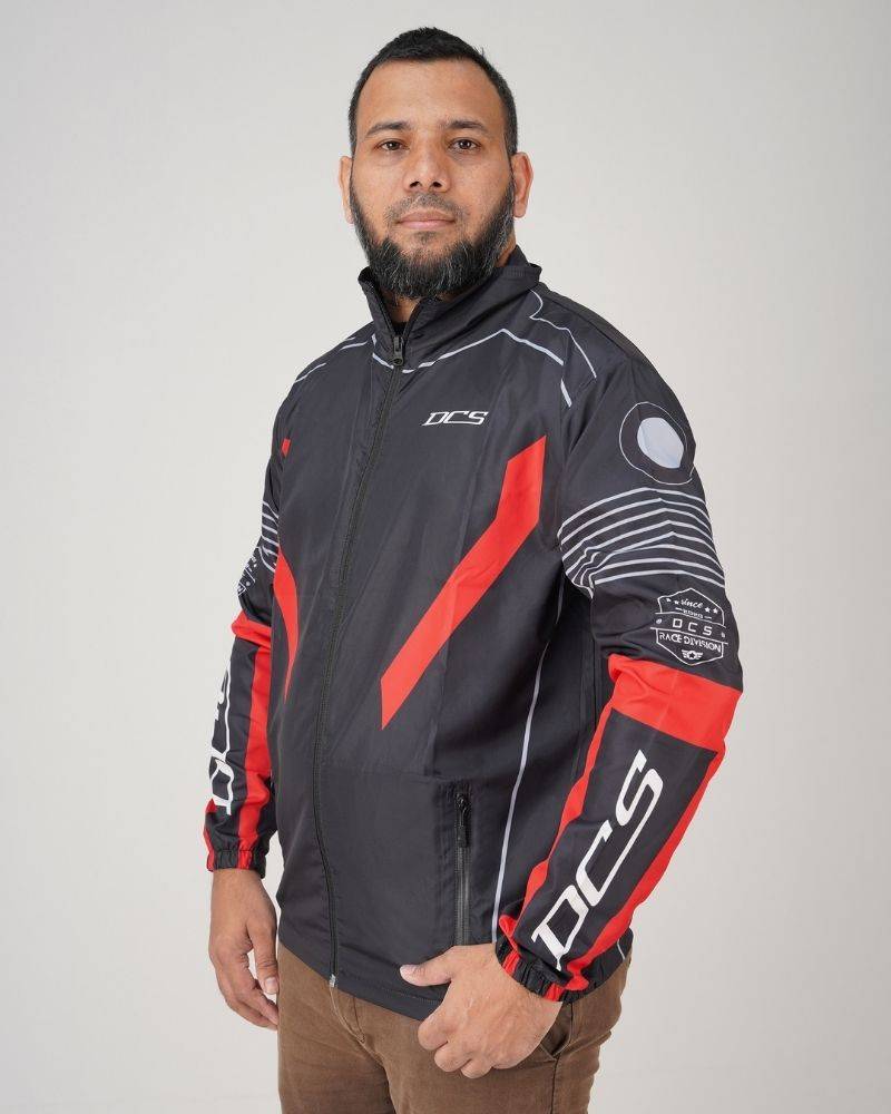 DCS AeroX Windbreaker Red Black - Red - M