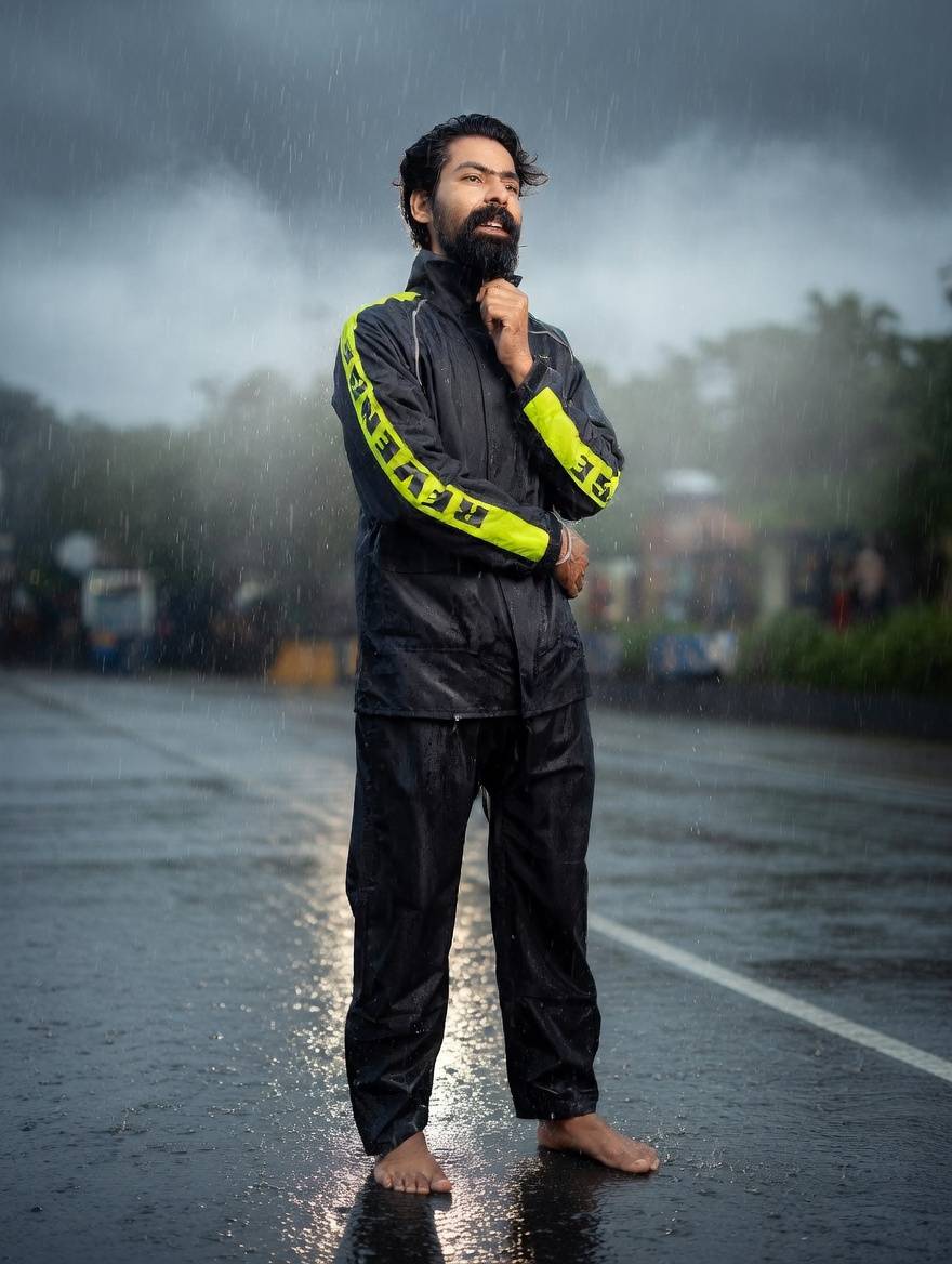 Revenge Raincoat Neon Black - Neon - XL